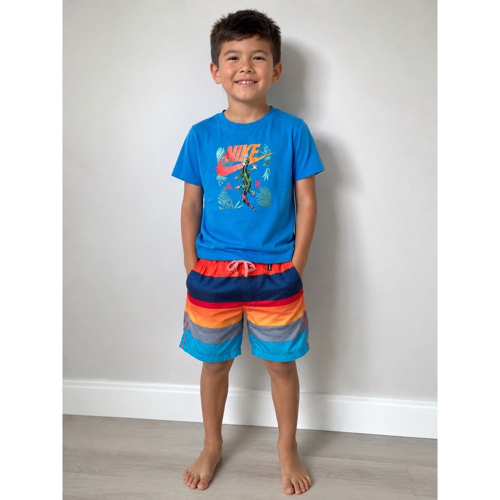 Nike tshirt with boy Gerry brand shorts set - Picture 1 of 7